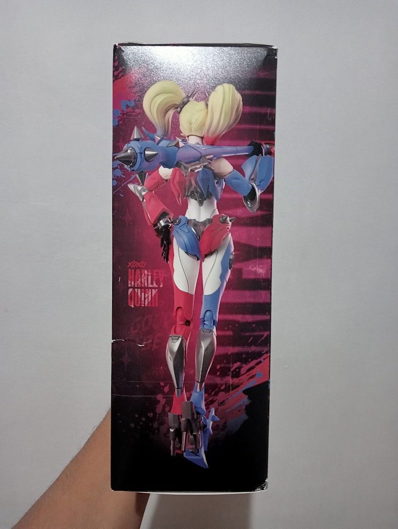 Blokees Champion Class DC Heroes Harley Quinn (Category: Figurines & Statues) located in Muntinlupa City. Submitted by mcnigel84 (Listing ID 1469673849, Image 3). Description: - Brand: Blokees Champion Class (DC Heroes Series) - Character: Harley Quinn (Official DC Licensed Product, Model 75674) - Scale: 1/12 scale collectible action figure - Condition: Brand new, factory sealed, and box intact - Inclusions: Interchangeable hands, face plates, we