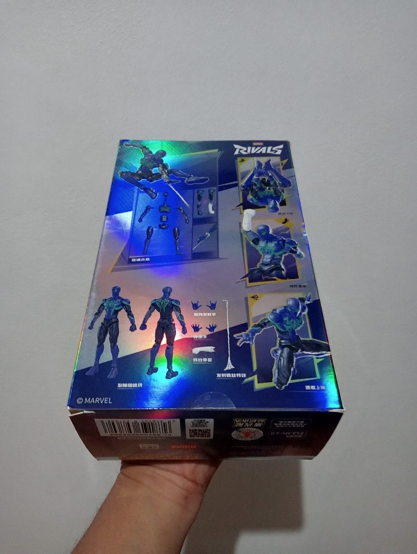 Blokees Marvel Rivals Champion Class Spider-Man Chasm (Category: Gundam & Model Kits) located in Muntinlupa City. Submitted by mcnigel84 (Listing ID 1469674121, Image 2). Description: - Brand: Blokees Marvel Rivals - Character: Spider-Man Chasm (Item #81131) - Condition: Brand new, unopened with all runners intact - Piece Count: 85 parts - Finished Height: Approx. 14.7 cm - Packaging: Special holographic finish box with detailed artwork.