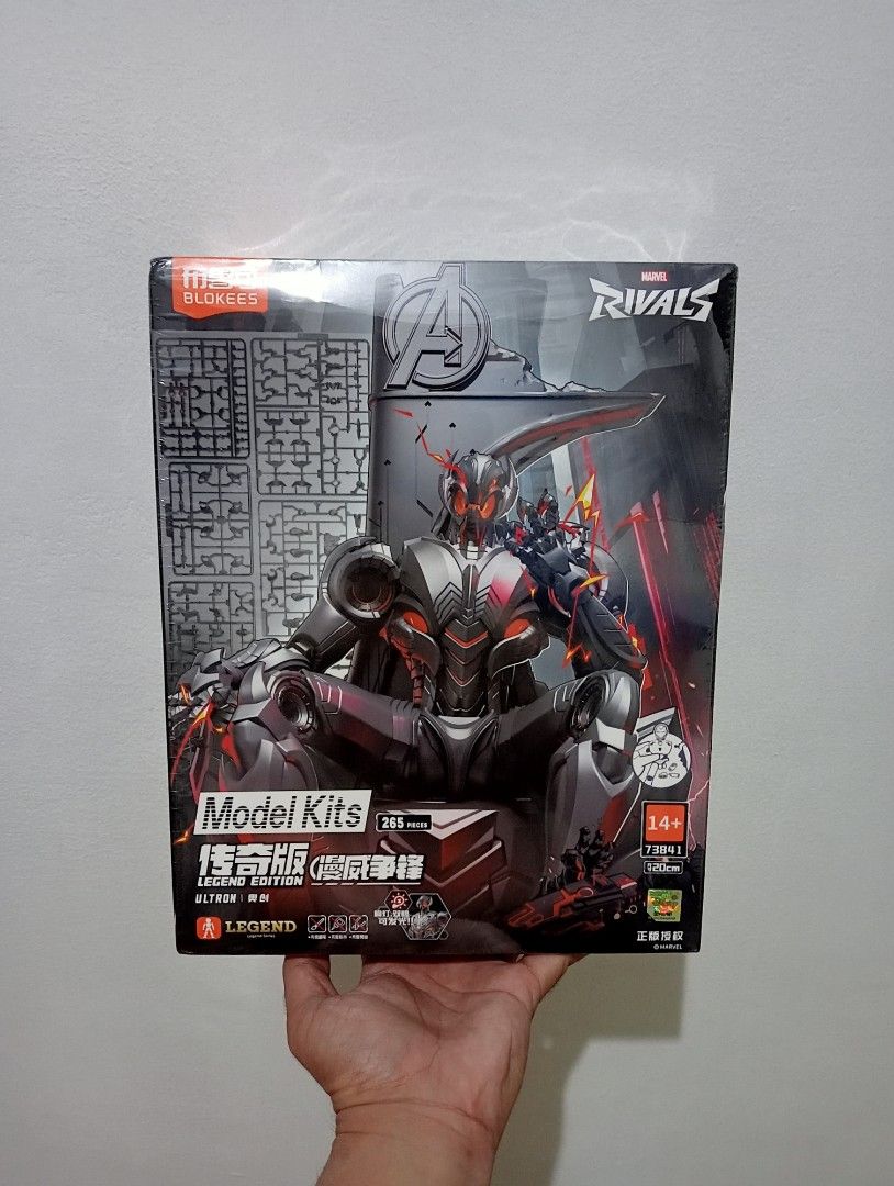Blokees Marvel Rivals Ultron Legend Edition (Category: Figurines & Statues) located in Muntinlupa City. Submitted by mcnigel84 (Listing ID 1469674423, Image 1). Description: - Brand: Blokees (Marvel Rivals - Ultron Legend Edition) - Condition: Brand new, unopened box with original plastic wrap intact - Piece Count: 265 detailed runner parts - Height: Approx. 20cm when fully assembled - Inclusions: Interchangeable hands, effect pieces, and display