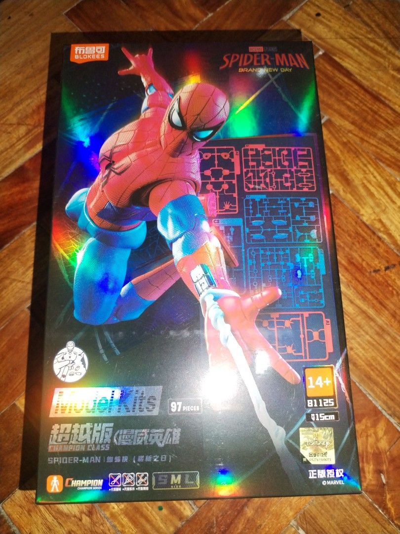 Blokees Marvel Studios Spider-Man Brand New Day Model Kit (Category: Figurines & Statues) located in Marilao. Submitted by xtiandecluttering (Listing ID 1469612237, Image 1). Description: -Built already Fully Customized: - Panel Lined Web Lines - Painted Black Sole - Matte Sprayed .