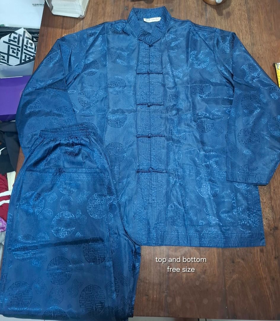 Blue Chinese Style Top and Pants Set (Category: Sets or Coordinates) located in Pasig City. Submitted by dripcounty (Listing ID 1469687512, Image 1). Description: Blue Chinese Style Top and Pants Set ₱350 Bought in the Philippines Size: Free size Condition: Good / preloved Blue top with frog-button details and matching pants. Price is for both pieces. Actual item shown in photos. Delivery fee shouldered by buyer (Lalamove / other courier). Item p