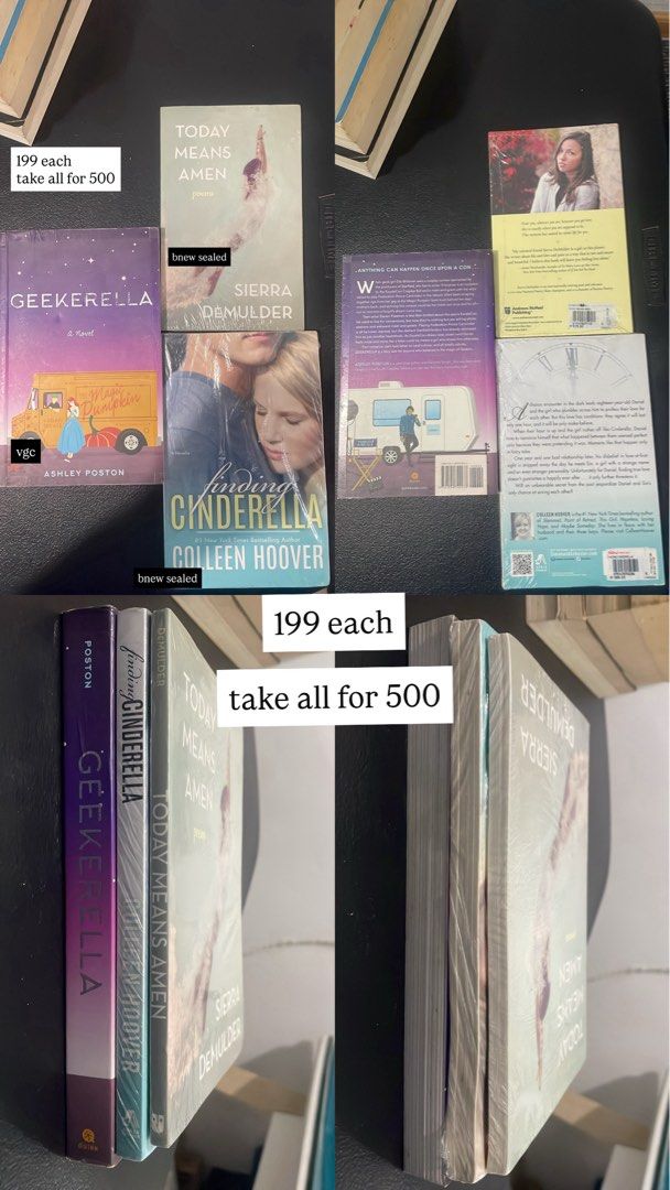BOOK BUNDLE (Category: Storybooks) located in General Trias. Submitted by followyourbliss_ (Listing ID 1469589781, Image 1). Description: - Mixed of pre-loved and brand new - From good to like new condition - Some have tanning, creases and foxing - Can send more photos and videos upon request - Payment first Location: Novaliches, QC MOP: GCash / Bank Transfers MOD: Same day delivery / Lalamove, Grab / Pick Up Shipping shouldered by the buyer .