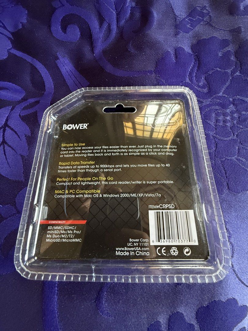 Bower Card Reader (Category: Hard Disks & Thumbdrives) located in Manila. Submitted by gochaseme (Listing ID 1469659052, Image 2). Description: Bower card reader Microsd Sd card Memory stick M2 Usb2.0 Taguig pick up.