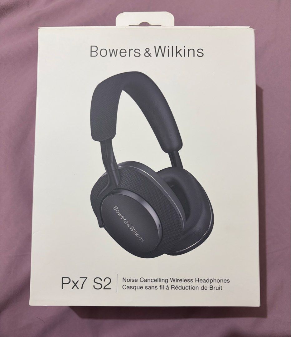 Bowers & Wilkins Headphones (Category: Headphones & Headsets) located in Pasig City. Submitted by psellfinds (Listing ID 1469678431, Image 1). Description: Bowers & Wilkins PX7 S2 Complete with box and manual Bought last May 2026 30 hours playback, 7 hour with 15min charge. (In my experience, I have charged it last May and still has battery up until now with very minimal use.) RFS: Have not been able to use it very often. Other details: Type-C Ch
