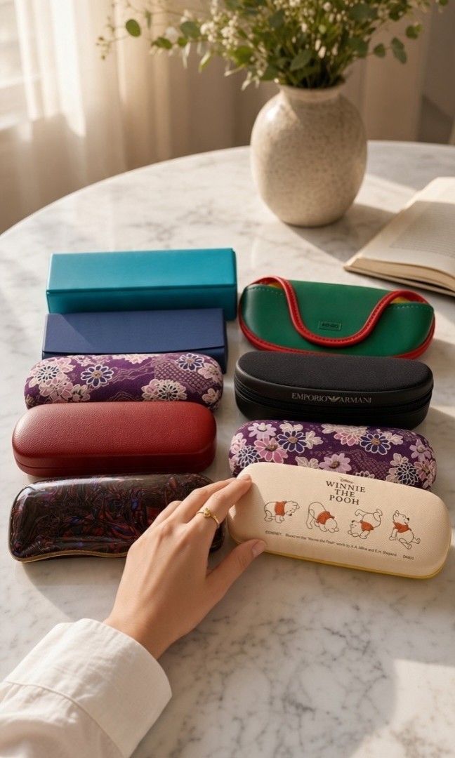 BRANDED EYEWEAR CASE (Category: Sunglasses & Eyewear) located in Las Pinas. Submitted by annachiaonair2037 (Listing ID 1469580248, Image 1). Description: ASSORTED BRANDED EYEWEAR CASE FROM JAPAN CHECK EACH PHOTOS FOR THE PRICE NO LOW BALLERS MAY PUHUNAN AKO DYAN Disclaimer: I am not affiliated with, associated with, or authorized by any of the brands featured posted. Any mention of brand names, trademarks, or logos is solely for identification an