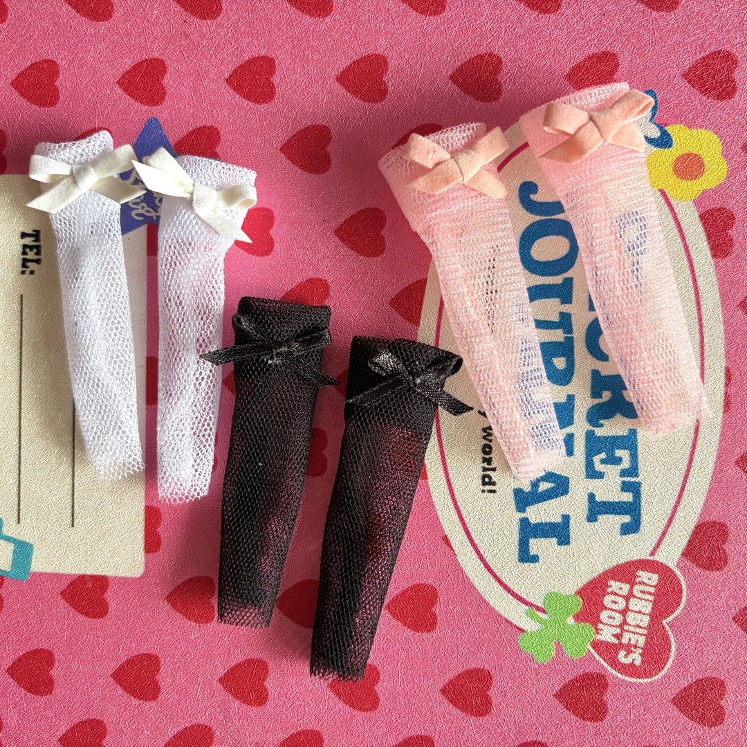 Bratz Stockings 🎀 (Category: Kids Toys) located in Quezon City. Submitted by bratinellaz (Listing ID 1469679313, Image 2). Description: 💅🏽🫦 FOR SALE 🫦 💅🏽 🎀 150 each 🎀 Stockings only (Doll, other clothes and accessories not included) 🎀 This is handmade so expect some imperfections 🎀 GCASH/BDO 🎀 JNT/Lalamove.