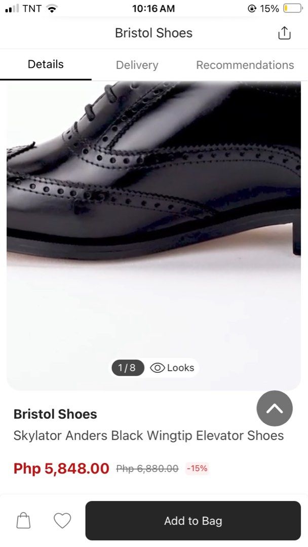 BRISTOL SKYLATOR ANDERS BLACK WINGTIP ELEVATOR SHOE (Category: Dress Shoes) located in General Mariano Alvarez. Submitted by adonid (Listing ID 1469588080, Image 2). Description: BRISTOL SKYLATOR ANDERS BLACK WINGTIP ELEVATOR SHOE GOOD CONDITION NORMAL SIGN OF USAGE ONLY SIZE . 29 cm men.