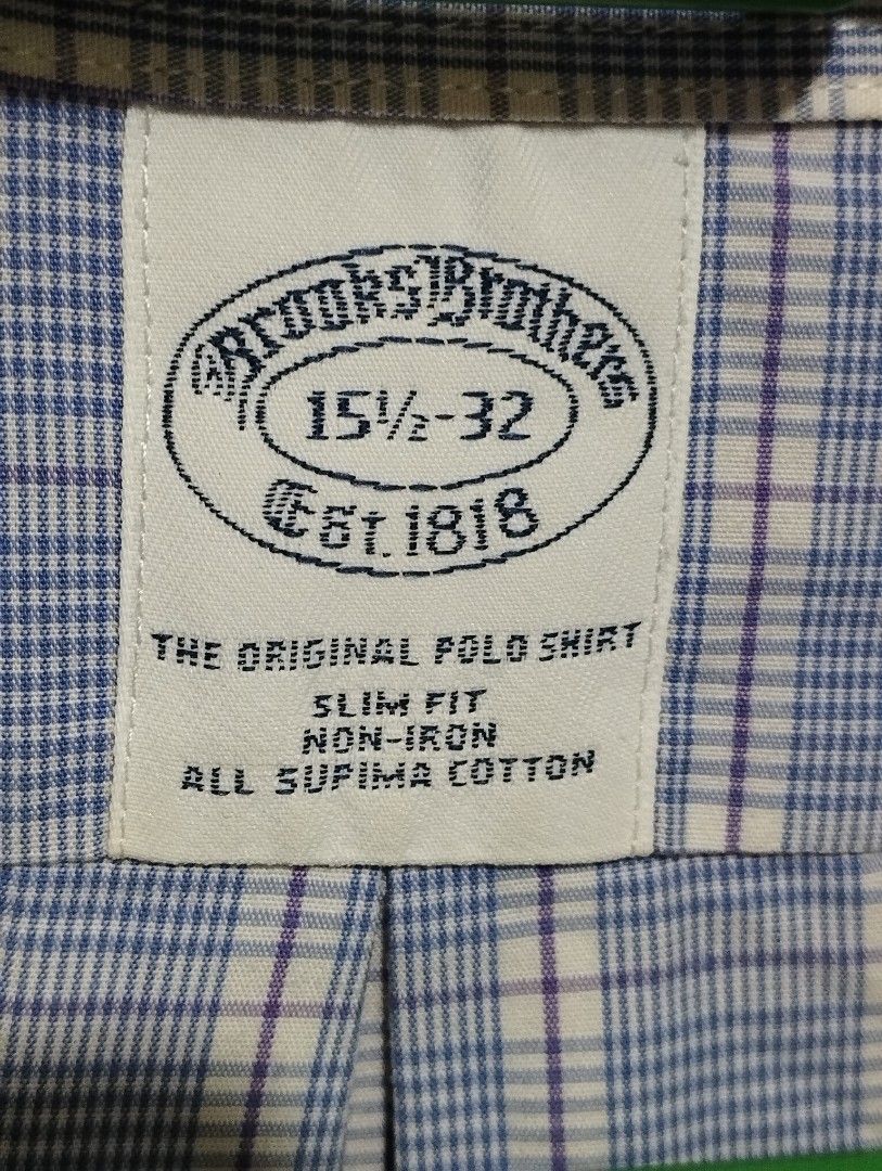 Brooks Brothers (Category: Formal Shirts) located in San Fernando. Submitted by nerosales (Listing ID 1469640792, Image 2). Description: Brooks Brothers Polo Shirt width - 21 inches length - 32 inches 450 pesos only SM City Pampanga Shipping: J&T Payment: Gcash NO COD NO COP NO WAYBILL FIRST .