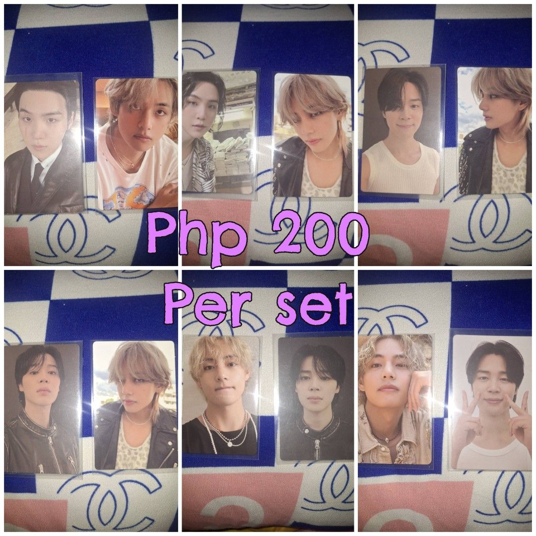BTS Photocards Set (Category: K-Wave Merchandise) located in Quezon City. Submitted by swiftwhale.8605be (Listing ID 1469683709, Image 2). Description: Decluttering assorted BTS PC items. Own collection Can send codition Onhand/Ready to ship/ X to sensi MOP: GCASH/BPI/Maribank MOD: Lalamove/JnT/ LBC DOP: PAYO Location: Quezon City Feel free to DM me..