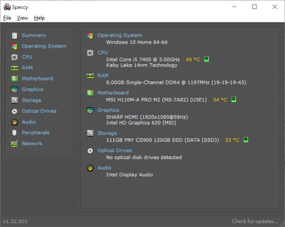 Budget Computer PC Desktop (Category: Desktops) located in Singapore. Submitted by 0rion2hong (Listing ID 1469642252, Image 2). Description: - One of the top USB ports is not working - A bit rusty at some places - 3 days personal warranty except for physical damage Specs: CPU: Intel Core i5-7400 RAM: 8GB Motherboard: MSI H110M-A PRO M2 SSD: 120GB Network: ASUS Wifi Card.