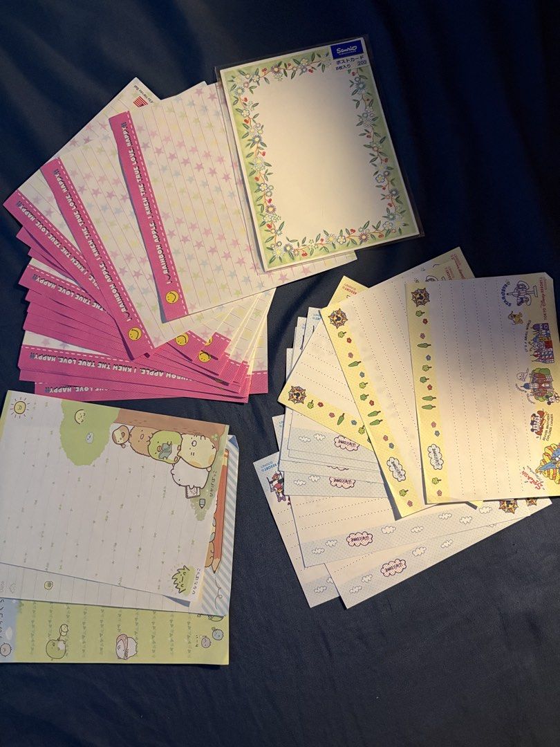 [Bundle Sale] Japanese Stationary Bundle (Category: Stationery & School Supplies) located in Manila. Submitted by wearly.fits (Listing ID 1469742278, Image 1). Description: 🎀 JAPANESE STATIONERY BUNDLE FOR SALE! 🇯🇵✨ Cute Japanese letter papers, memo pads, colorful papers, postcards, notebooks & character stationery! 💌🌸 Featuring adorable designs like Sanrio, Stitch, Doraemon, and more! 🧸💖 Perfect for journaling, penpaling, scrapbooking, co