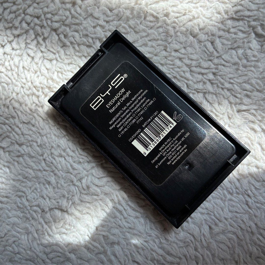 BYS Eyeshadow Palette in Natural Delight (Category: Makeup) located in Manila. Submitted by gabasta998 (Listing ID 1469615851, Image 3). Description: 70% full.