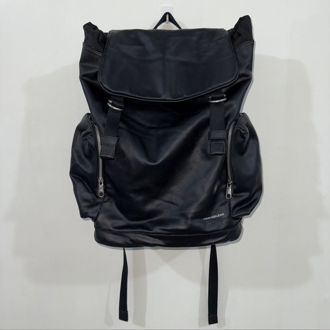Calvin Klein Leather Backpack (Category: Backpacks) located in Calasiao. Submitted by jafaith_man (Listing ID 1469709343, Image 1). Description: Calvin Klein Leather Backpack.