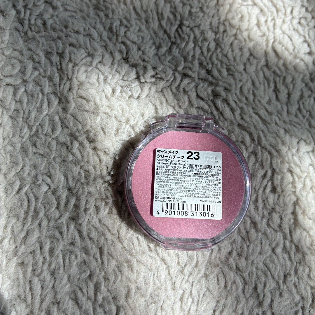 Canmake Tokyo Cream Cheek in 23 (Category: Makeup) located in Manila. Submitted by gabasta998 (Listing ID 1469616378, Image 3). Description: swatched once.