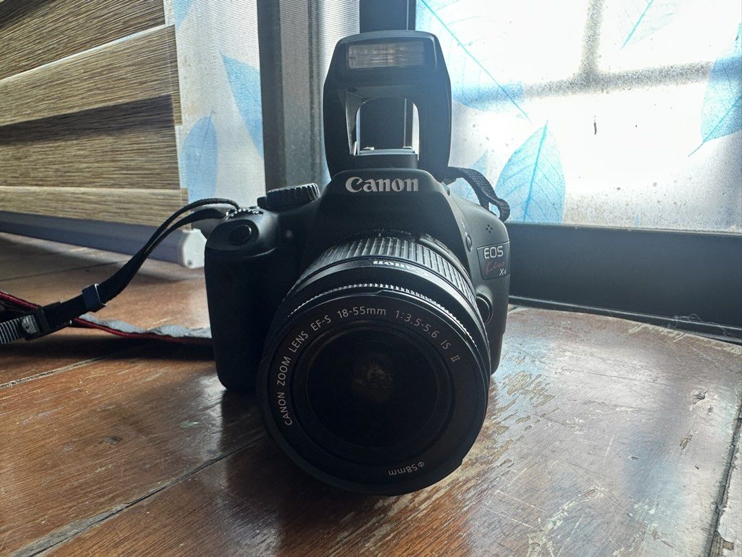 Canon Eos Kiss x4 (Category: Cameras) located in Quezon City. Submitted by yulsgomex (Listing ID 1469585558, Image 2). Description: With charger No issue With sample shots Flash is working Negotiable for sure buyer Loc is QC.