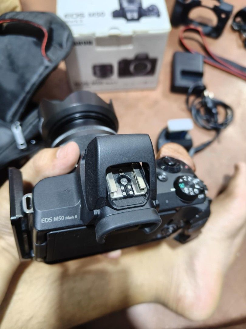 Canon M50 mark II Mirrorless 24MP Wifi Complete Package + (Category: Cameras) located in Manila. Submitted by camera.matrix.ph (Listing ID 1469603830, Image 3). Description: Canon M50 mark II Mirrorless 24MP Wifi Complete Package + Freebies for only 30,000 Pesos Cashh Freebies Agad ✓✓✓ Wasabi Power LPE-12 Battery and Charger SmallRig L-Bracket (worth 3,400) Jelly Case Black Free Canon Bag Free 16gb Sandisk memory Card Body Strap Canon Eos Strap C