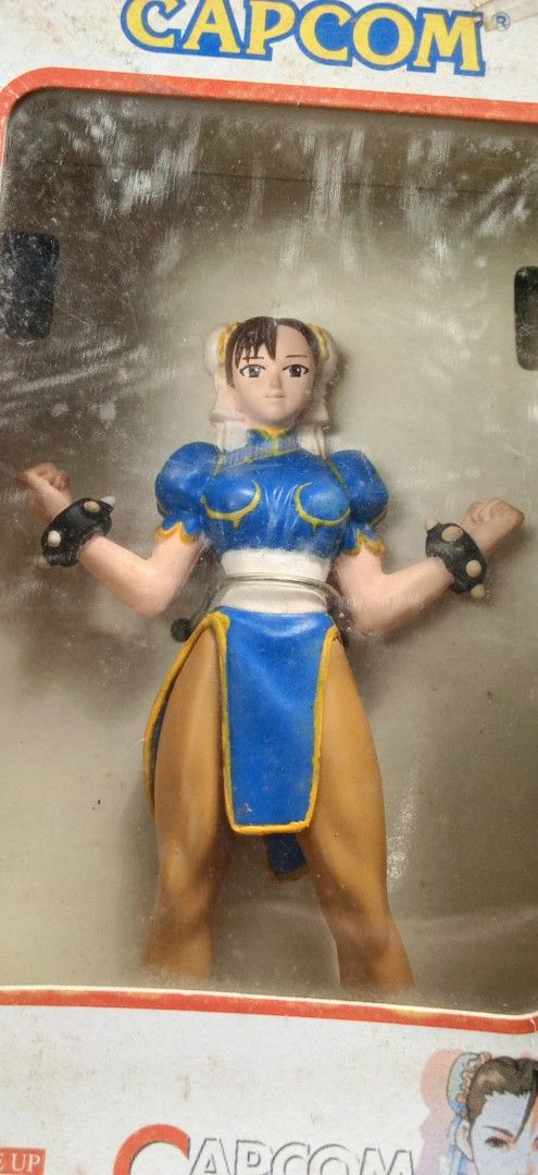 Capcom Character Figure Collection Chun-Li Cammy Figures (Category: Figurines & Statues) located in Daanbantayan. Submitted by mvs08_collectibles (Listing ID 1469586506, Image 2). Description: - Set includes: 2 vintage Capcom Character Figure Collection figures (Chun-Li and Cammy) - Condition of figures: Brand new, factory sealed, and still mounted inside original packaging - Condition of boxes: Original boxes included with plastic windows, showi