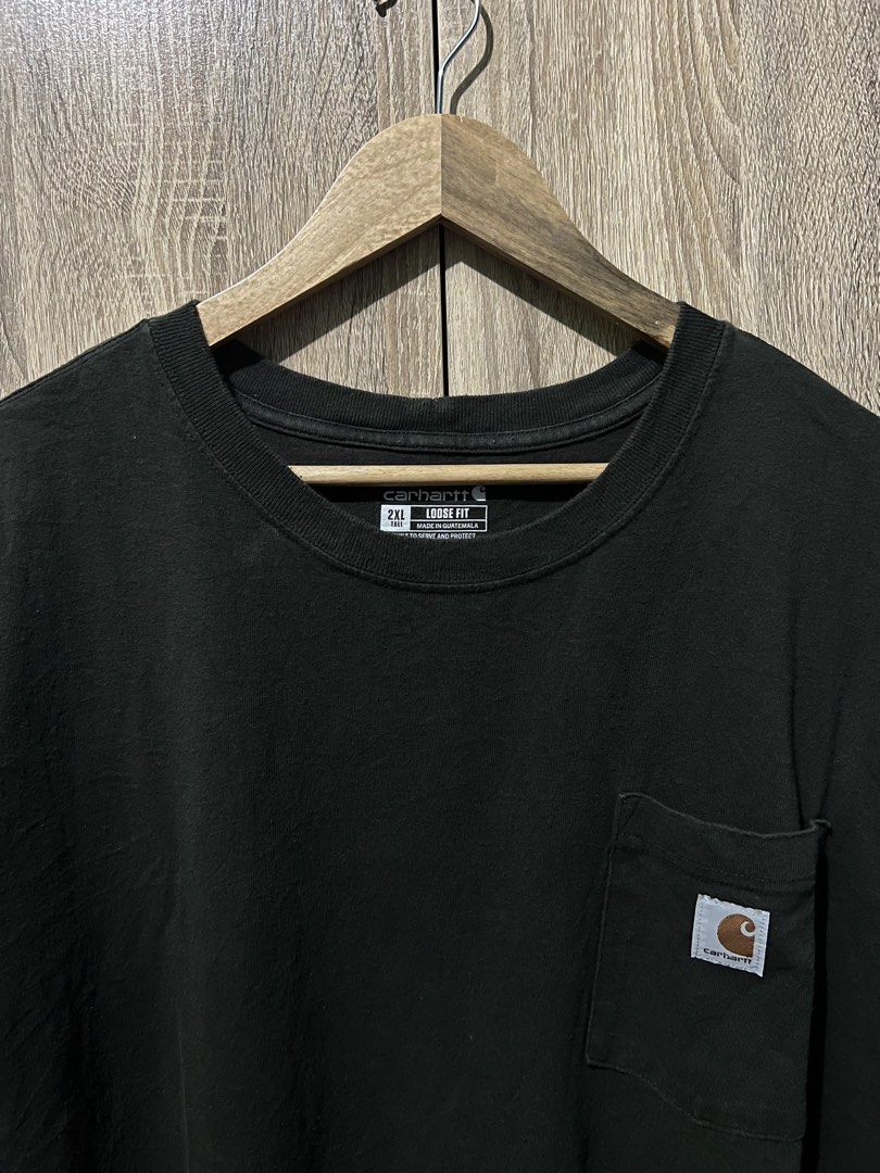 CARHART POCKET TEE (Category: Activewear) located in Batangas. Submitted by engr_thrift (Listing ID 1469734488, Image 3). Description: 📌 CARHART POCKET TEE (2xl tall) 📐Dimension ( Inches ) Length: 36 Width : 30 Color rate: 9.5/10 Issue : need wash.