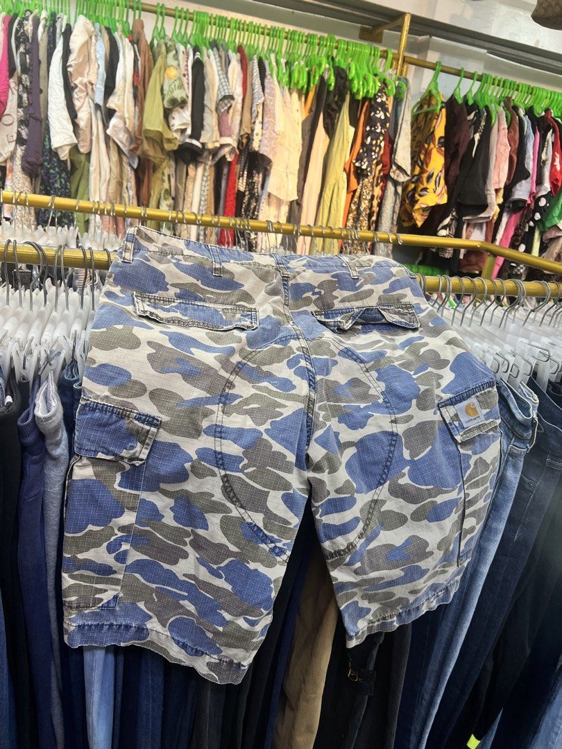 Carhartt Blue Camo Regular Cargo Short (Category: Shorts) located in Manila. Submitted by irenekaren57943 (Listing ID 1469596590, Image 3). Description: 𒊹︎ Carhartt Blue Camo Regular Cargo Short ➤ 𝟑𝟒 𝐖 | 𝟐𝟑 𝐋 ➤ 𝟗.𝟓 | 𝐄𝐱𝐜𝐞𝐥𝐥𝐞𝐭 ➤ 𝐍𝐨 𝐈𝐬𝐬𝐮𝐞 .