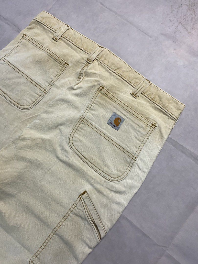 CARHARTT DUNGAREE RELAXED DOUBLE KNEE WORKPANT (Category: Activewear) located in Dasmarinas. Submitted by 2slickdeals_ (Listing ID 1469746522, Image 3). Description: SIZE 36x32 ON TAG 36 WAIST 12 THIGH 41 LENGTH 8 HEM ISSUE: FADED HICKORY BROWN.