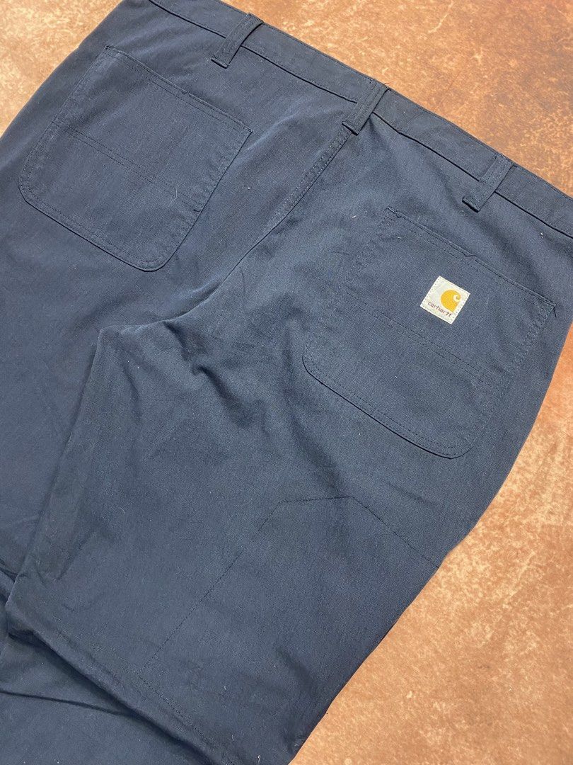 CARHARTT RELAXED FIT BICOMPONENT NAVY PANTS (Category: Activewear) located in Dasmarinas. Submitted by 2slickdeals_ (Listing ID 1469745799, Image 3). Description: SIZE 38x32 ON TAG 38 WAIST 14 THIGH 41 LENGTH 8.5 HEM NO ISSUE. J&T / LALAMOVE / PICK UP!.