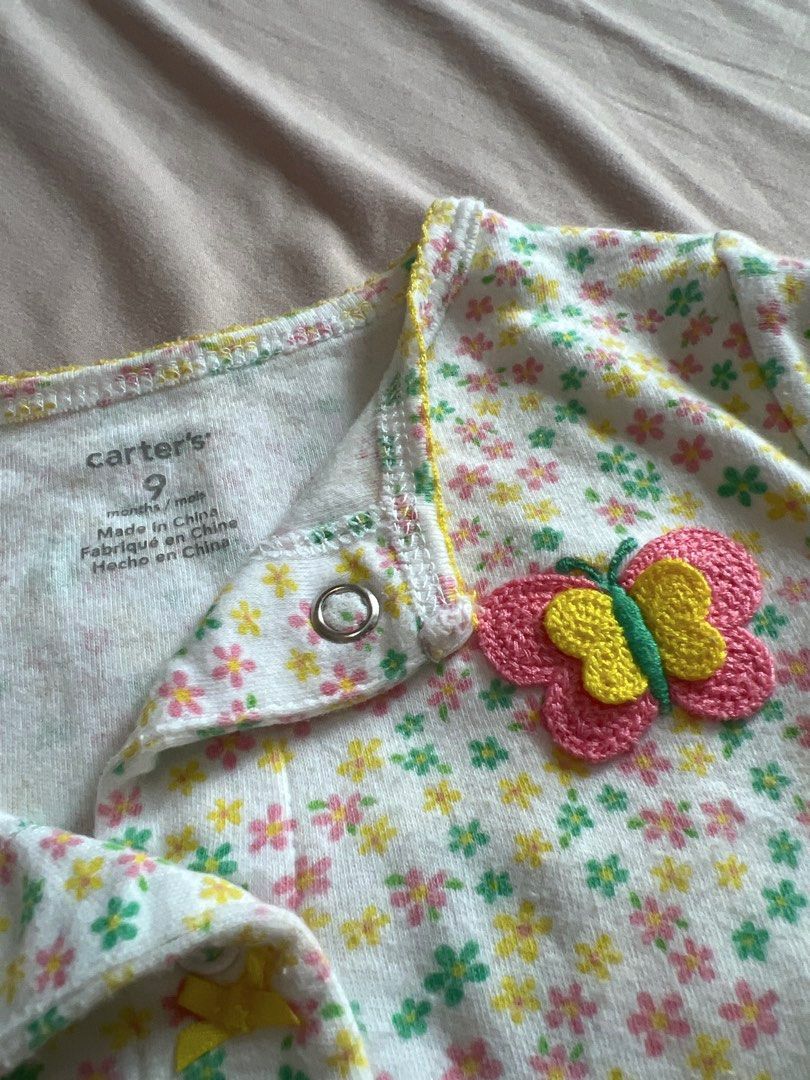 Carters butterfly snap button frogsuit (Category: Babies & Kids Fashion) located in Quezon City. Submitted by declutter.qc (Listing ID 1469588150, Image 2). Description: .