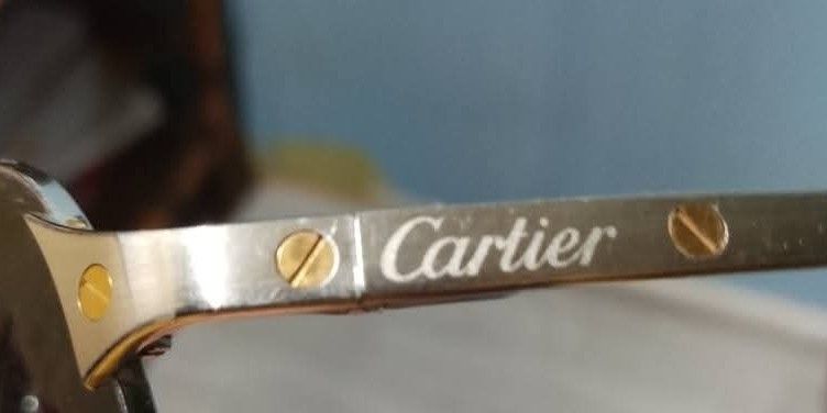 Cartier Santos de Cartier Aviator (Category: Sunglasses & Eyewear) located in Baguio. Submitted by thrifters_shop (Listing ID 1469580938, Image 2). Description: Brand: Cartier Model: Santos de Cartier CT0034S Style: Aviator / Pilot half-frame with double bridge and screw details.
