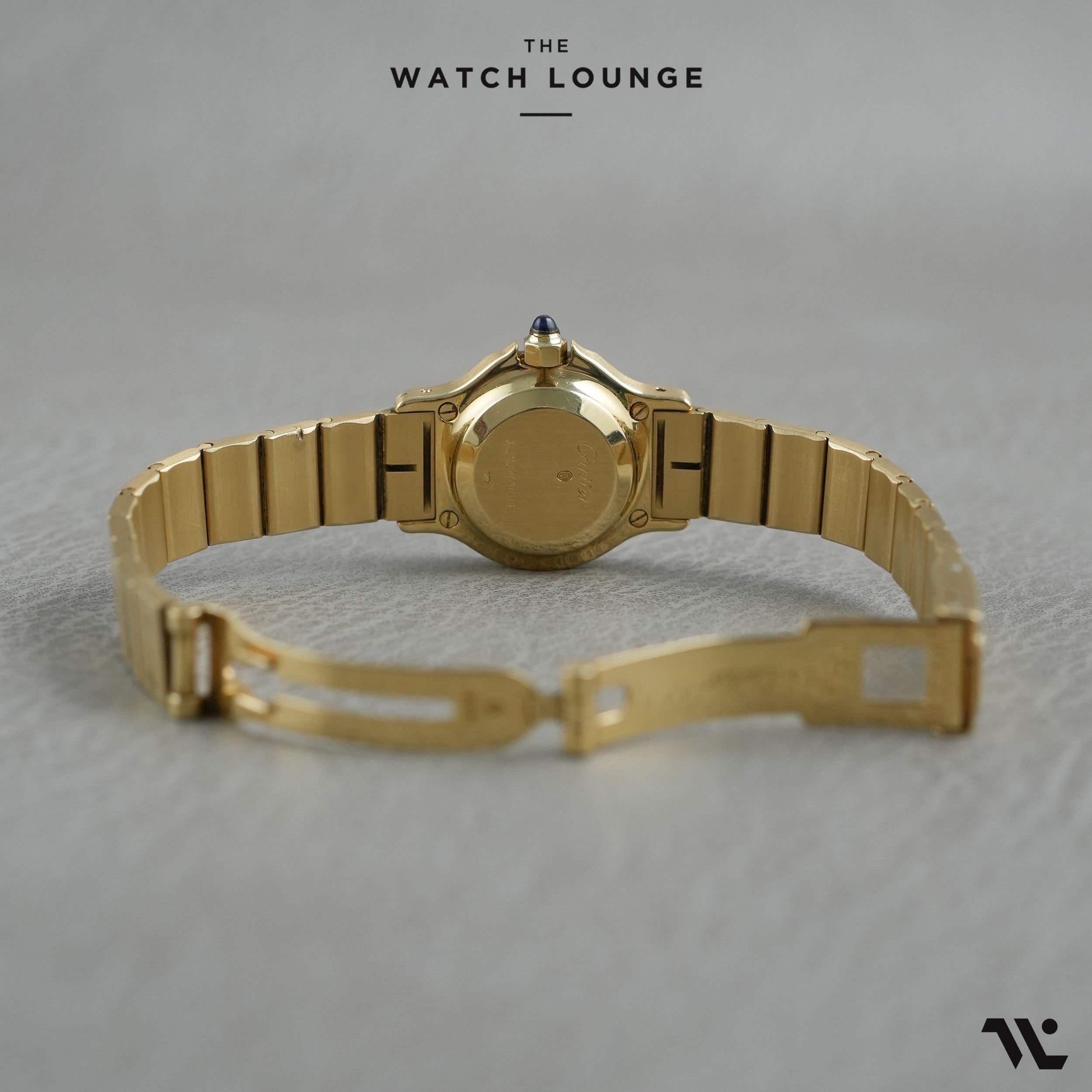 Cartier Santos Octagon 18k Yellow Gold Classic White Dial 24mm 0906 ...
