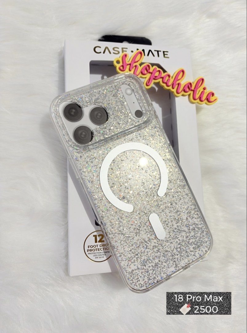 Case Mate Silver Stardust Iphone 18 Pro Max / 17 Pro Max (Category: Cases & Sleeves) located in Caloocan City. Submitted by shopaholic.nej (Listing ID 1469651010, Image 1). Description: AVAILABLE ONHAND🌟fits 17 pro max 🌟BRAND NEW & AUTHENTIC🌟 📍North Caloocan 💰Gcash / BPI / Maribank (Seabank) 🚚 grab/lalamove/J&T (no shapi checkout).