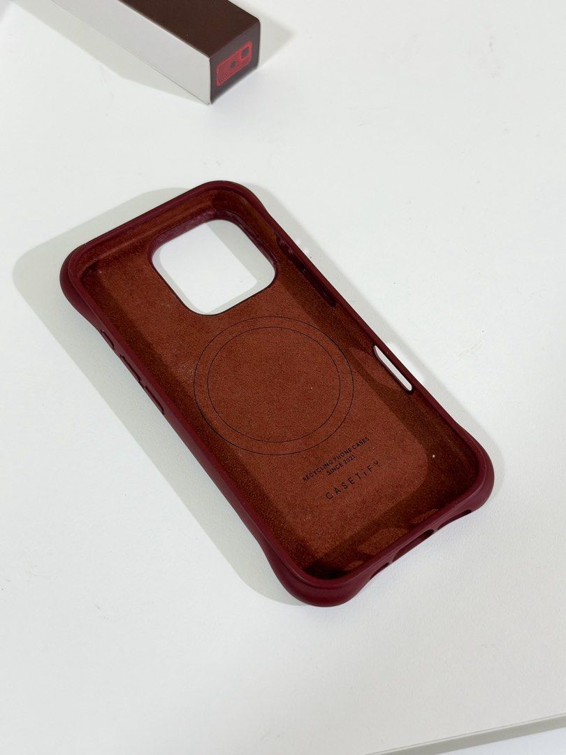 CASETIFY RIPPLE CASE 16 PRO (dark cherry) (Category: Cases & Sleeves) located in Caloocan City. Submitted by beauty.onthego (Listing ID 1469667833, Image 2). Description: maganda pa condition. ORIGINAL. ❗️NO RETURN/REFUND❗️ MOD: SDD MOP: QRPH/MARIBANK LOC: 10TH AVE CALOOCAN .