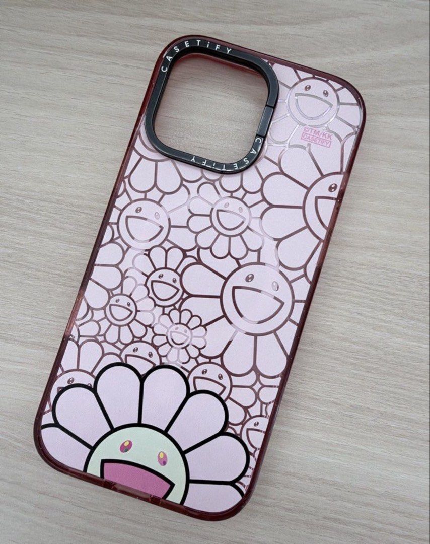 Pink Bloom Design CASETiFY Takashi Murakami Pink Flower MagSafe Phone Case, Mobile Phones & Gadgets, Mobile ...