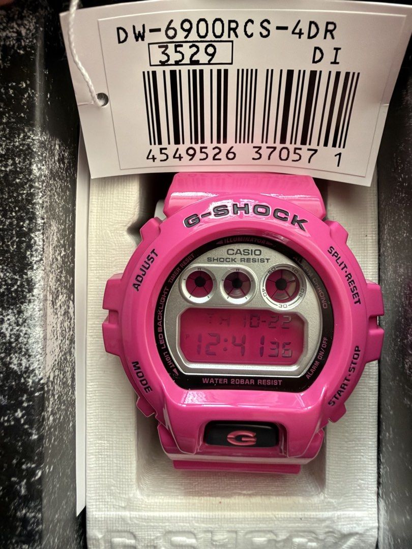 Casio G-Shock DW6900RCS 4DR crazy pink (Category: Men's Watches) located in Manila. Submitted by blvckyeezus (Listing ID 1469610122, Image 1). Description: FOR SALE G-Shock DW-6900RCS 4DR G-SHOCK Crazy Colors from the 2000s is back! Brandnew with box and warranty card ₱8,495 + Shipping One of the most iconic watches of our modern time. Worn by your favorite rappers Manila area loc Lalamove shipping DM 📩📩📩 .