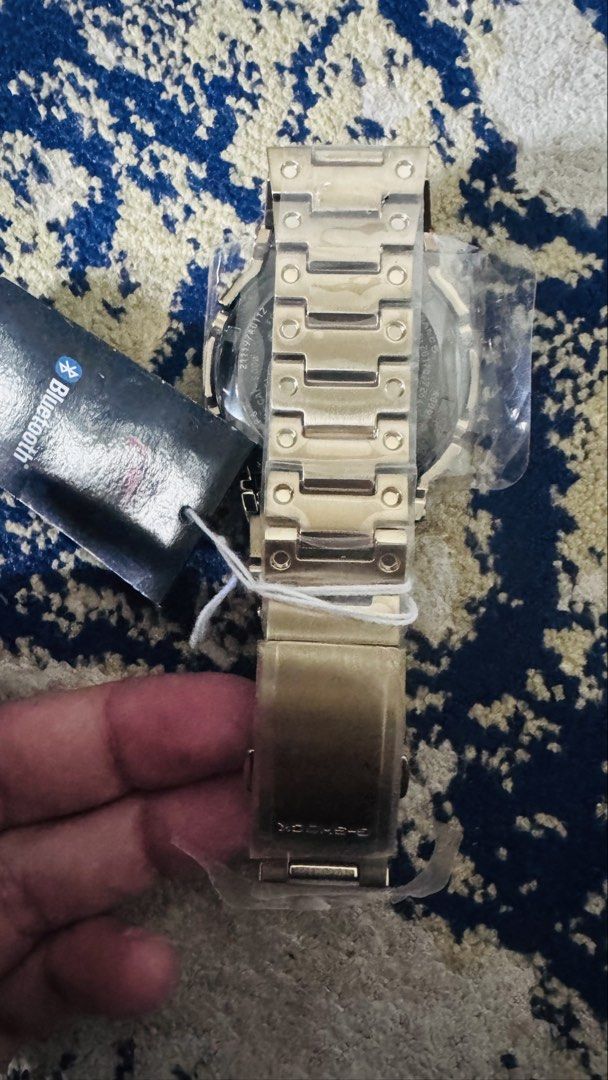 Casio G-Shock GMW-B5000 Gold Bluetooth Solar Watch, Men's Fashion ...