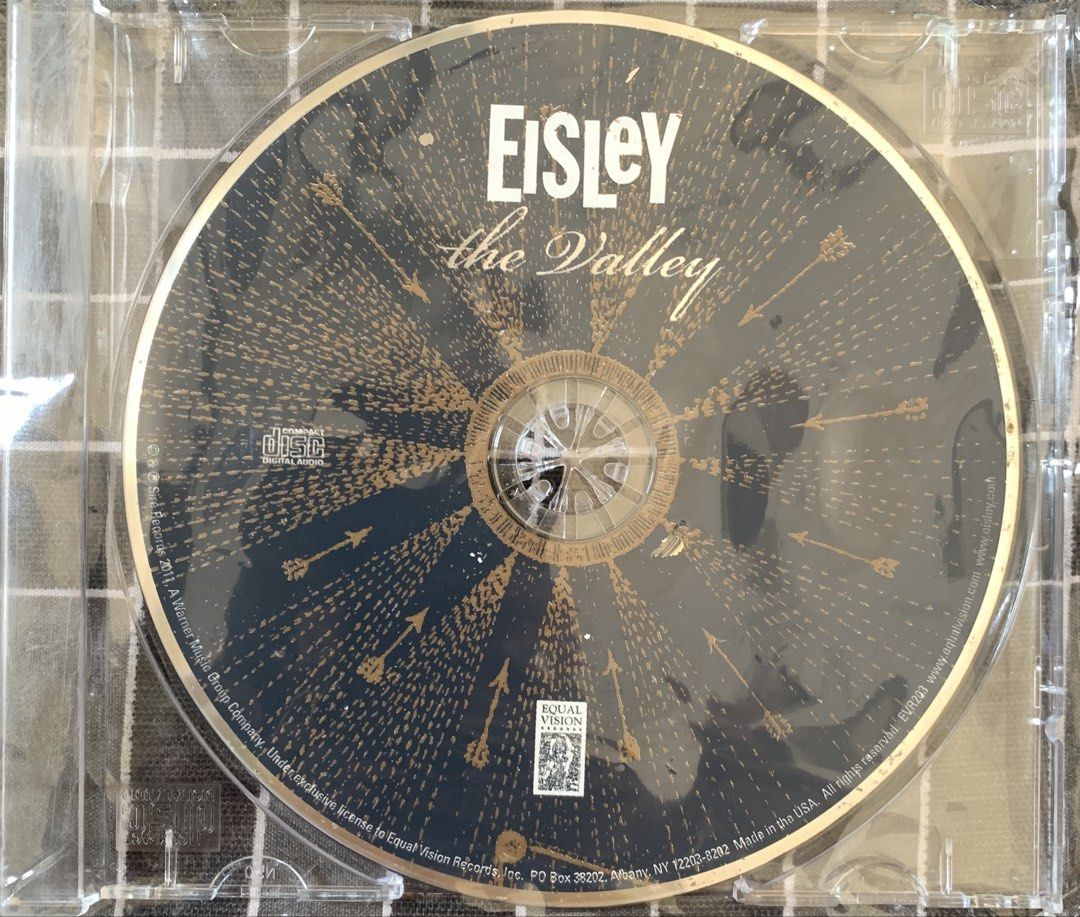 (CD only) Eisley - The Valley CD Abum (Category: CDs & DVDs) located in Taguig. Submitted by ahnjr (Listing ID 1469664246, Image 1). Description: - Artist & Album: Eisley - The Valley - Label: Equal Vision Records (2011 release) - Format: Audio CD in standard jewel case - Condition: Plays fine, disc features a unique gold artwork design - Perfect for: Indie rock collectors and fans.