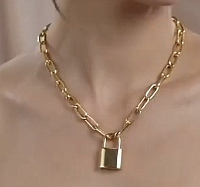 Chain necklace with lock non tarnish (Category: Necklaces) located in Manila. Submitted by vintageaccessories (Listing ID 1469583578, Image 2). Description: .