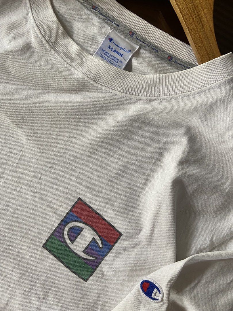 Champion (Category: Tshirts & Polo Shirts ) located in Panabo. Submitted by thrifty.red (Listing ID 1469631062, Image 3). Description: width:20.5 length:29 Washable yellow stain fresh from bale no issue.