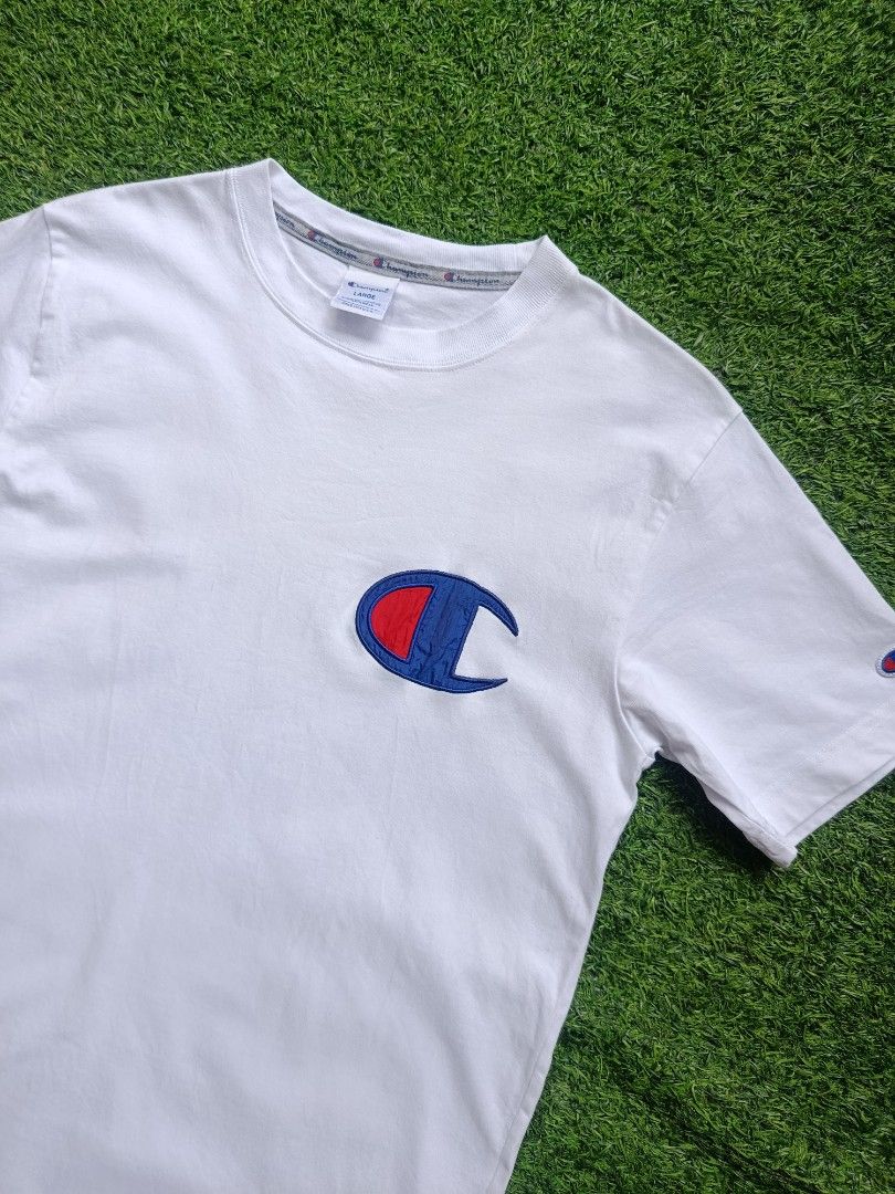 Champion Big C Tee (Category: Tshirts & Polo Shirts ) located in Davao. Submitted by eve_vintage (Listing ID 1469586923, Image 3). Description: Champion Big C Tee Size: Large Dimes:20x28.5 NO ISSUES EXCELLENT CONDITION 450+ sf.