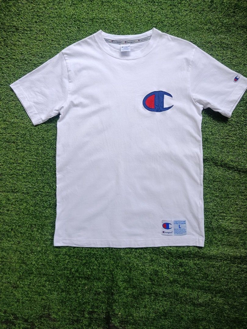 Champion Big C Tee (Category: Tshirts & Polo Shirts ) located in Davao. Submitted by eve_vintage (Listing ID 1469586923, Image 1). Description: Champion Big C Tee Size: Large Dimes:20x28.5 NO ISSUES EXCELLENT CONDITION 450+ sf.