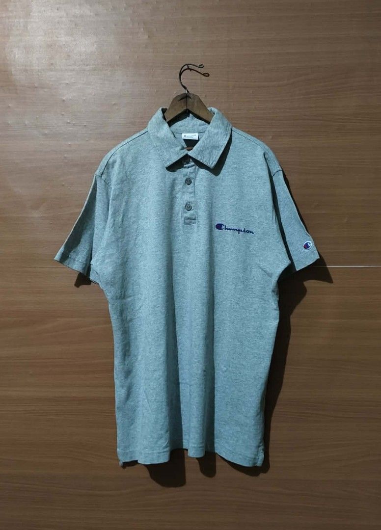 CHAMPION POLO SHIRT (Category: Tshirts & Polo Shirts ) located in Tubigon. Submitted by negosyanthrift (Listing ID 1469588022, Image 1). Description: Size:Large 20.5x27 No issue As new condition Need wash only 🏷️449+sf.