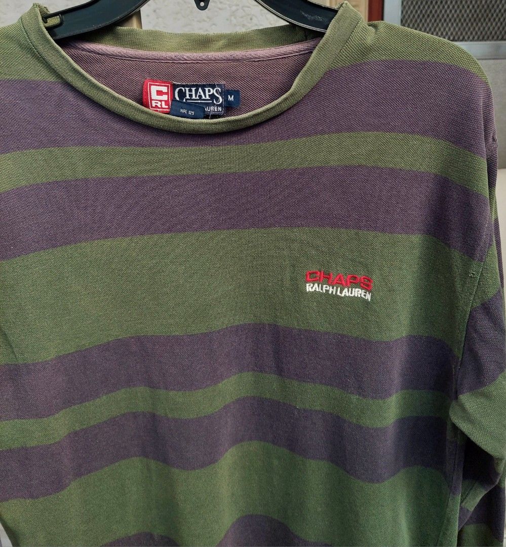 Chaps by Ralph Lauren, Vintage 1990s, Size M (Category: Tshirts & Polo Shirts ) located in Quezon City. Submitted by donjie (Listing ID 1469729252, Image 3). Description: Vintage Long Sleeve T Shirt 1990s Chaps by Ralph Lauren Size M.