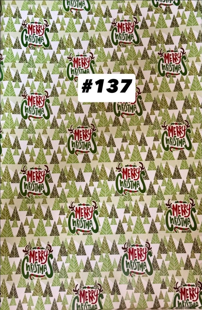 Christmas Wrapper!! 🎄 New Design (Category: Craft Supplies & Tools) located in Manila. Submitted by ormelynmal86309 (Listing ID 1469632615, Image 2). Description: Christmas Wrapper!! 🎄 New Design.