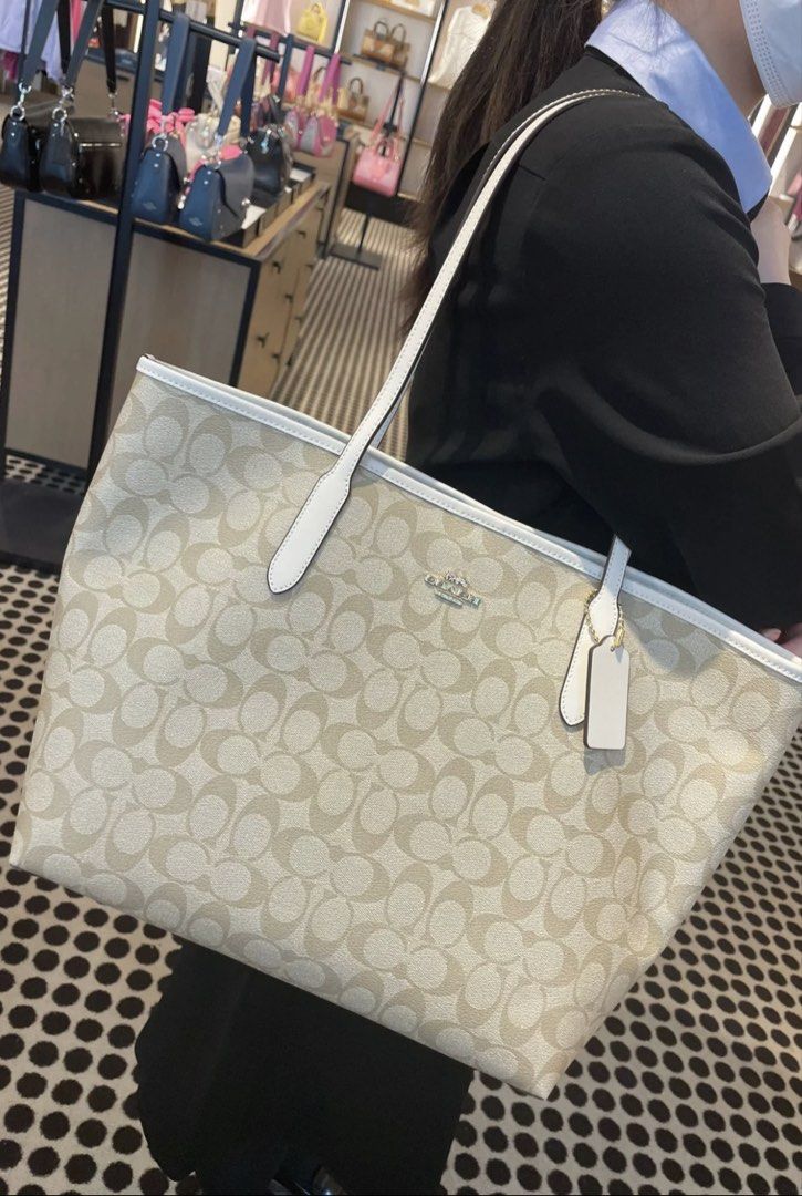 Coach City Tote Bag (Category: Tote Bags) located in Santa Rosa. Submitted by miqboutique (Listing ID 1469725574, Image 2). Description: Ganda! Coach City Tote Bag ₱7,699 + SF • Ready to ship • Guaranteed Original Fb page: Miq's Boutique.