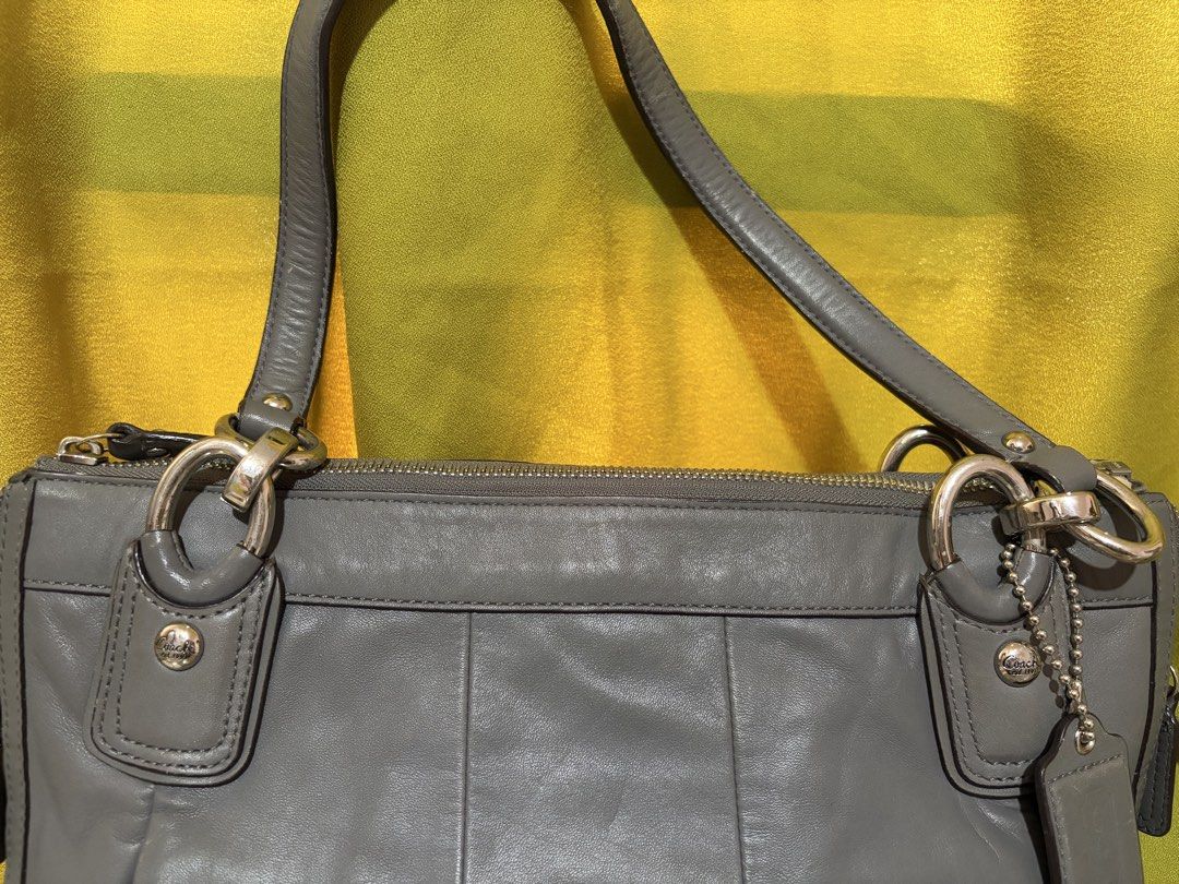 Coach Kristin Collection (Category: Luxury Bags & Wallets) located in Borongan. Submitted by charmspreloveddd (Listing ID 1469637533, Image 3). Description: - Slightly used - Has minor scratches - front turnlock pocket and silver-tone hardware.