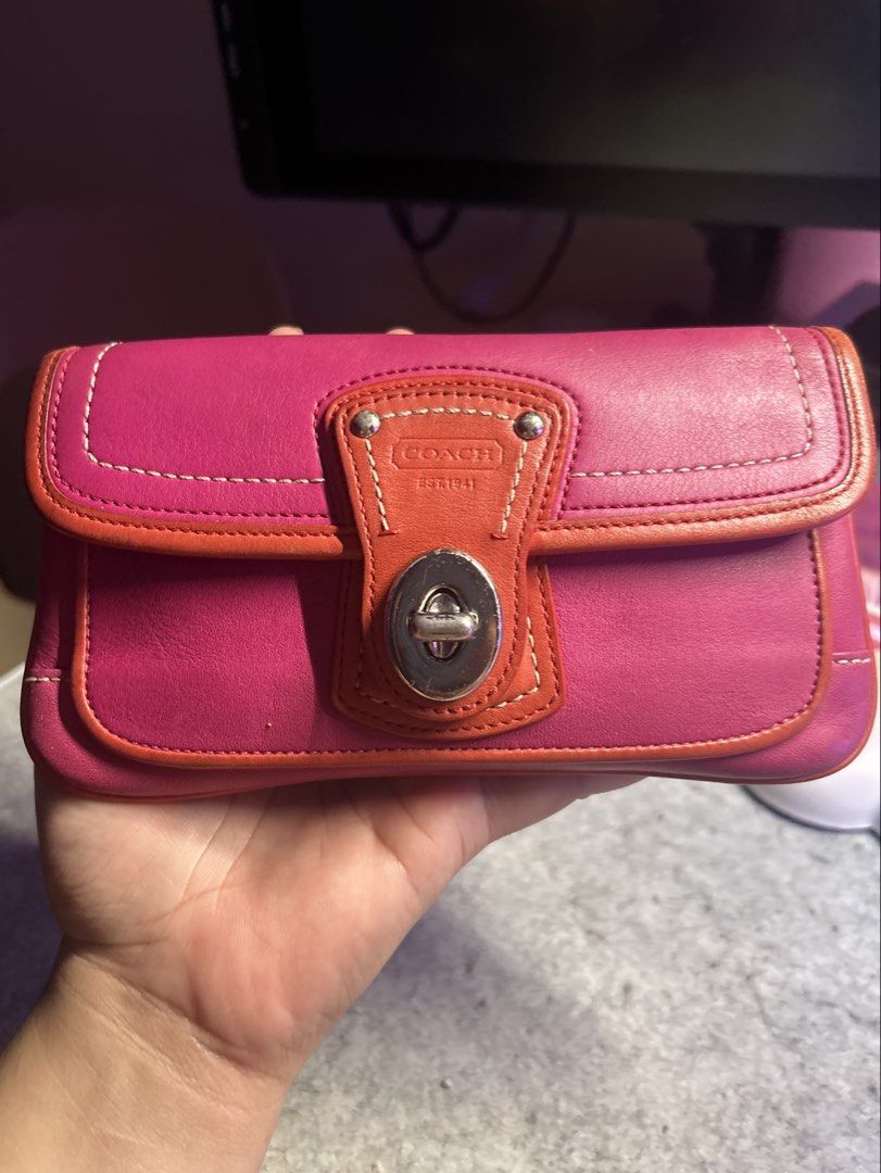 Coach Legacy Convertible Belt Bag (Category: Cross-body Bags) located in Manila. Submitted by y2k.obviously (Listing ID 1469687619, Image 1). Description: 🍓 so pretty in person 🍓 can fit iphone regular 🔴 no strap but can be use as clutch bag 📍Manila .