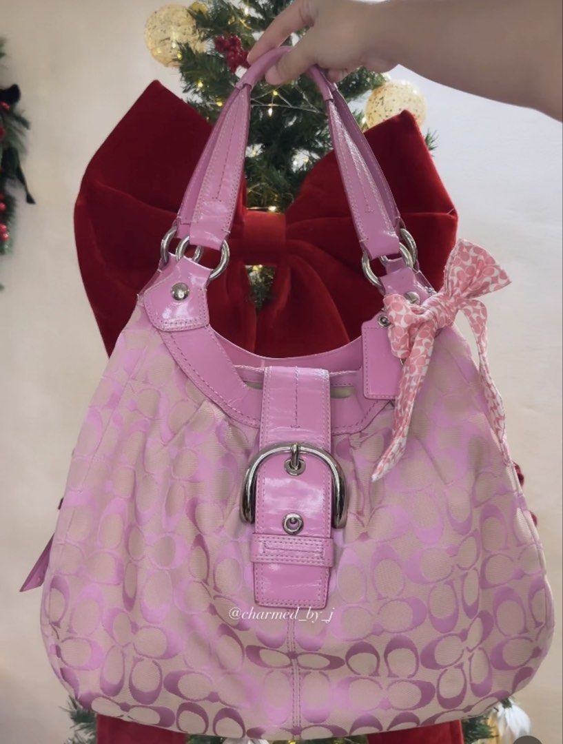 Coach Rare Soho Lynn in Pink (Category: Shoulder Bags) located in Cavite. Submitted by charmed.by.j (Listing ID 1469638276, Image 1). Description: For details and fast replies, dm on IG @charmed_by_j.