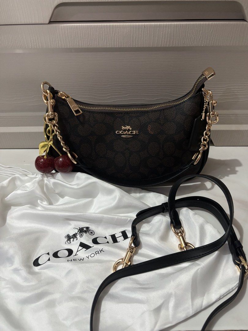 Coach Terri Shoulder Bag with Cherry Charm (Category: Luxury Bags & Wallets) located in Santa Maria. Submitted by janelombres27 (Listing ID 1469680658, Image 3). Description: no minor & major flaws never been used negotiable can do meetups around sta.maria bulacan for pickup: lalamove/jnt (sf will be shouldered by buyer) mop: gcash/maribank/unionbank/maya RUSH rfs: need extra funds for my tuition. .
