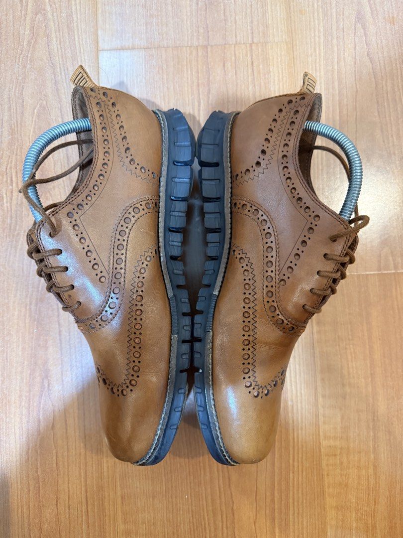 Cole Haan Zerogrand Wingtip Oxford Shoes (Category: Dress Shoes) located in Angeles City. Submitted by agch_02 (Listing ID 1469714944, Image 3). Description: Brand: Cole Haan Zerogrand Color: Brit Tan/Dk rst Size: 8 US men 100% original No issues Box included Rfs: Decluttering personal items. Price: 4,500 Meet up: SM Telabastagan San Fernando Pampanga Shipping: J&T Express or LBC (buyer’s choice).