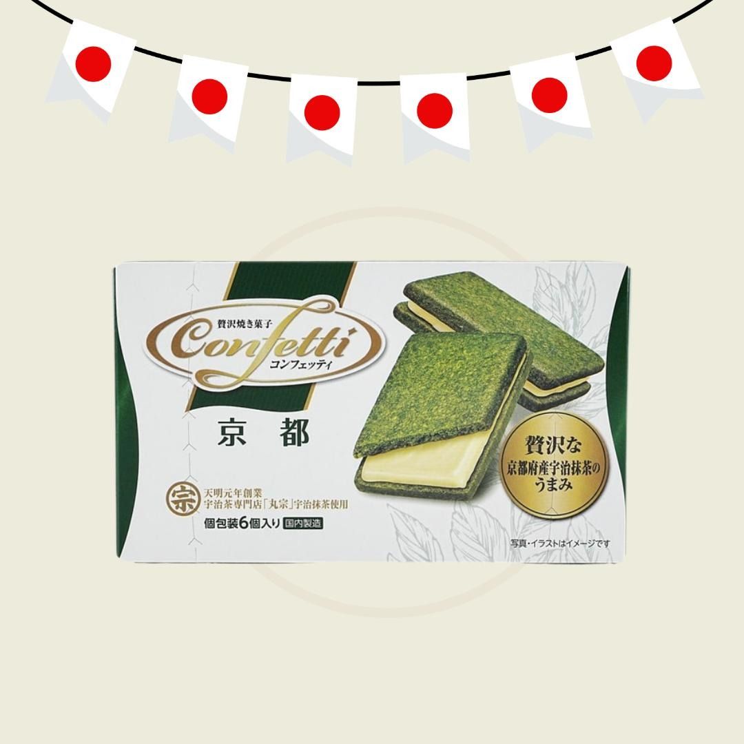 Confetti Kyoto Matcha Cookies (Category: Other Food & Drinks) located in Manila. Submitted by ciento100veinte20 (Listing ID 1469621625, Image 2). Description: ITEM: Confetti Kyoto Matcha Cookies ORIGIN: Japan STOCK: 1,000 WHOLESALE: PM to join our Resellers Group. Open for Drop Shipping. Location: Sta. Ana Manila Mode of Delivery: Lalamove or Tiktok Parcel Checkout MOP: GCASH OR BPI Description: 🍵 Confetti Kyoto Matcha Cookies – Japan – Deliciou