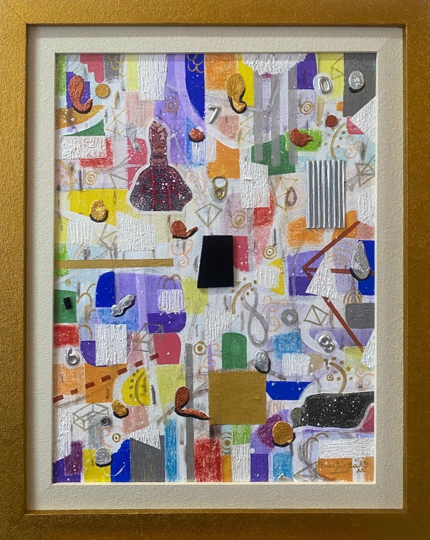 Conjunto 9 - Aaron Bautista (Category: Art & Prints) located in Taguig. Submitted by drybrushgallery (Listing ID 1469614417, Image 2). Description: Conjunto 9 Aaron Bautista, 2026 Mixed Media on Canvas Artwork Dimension: 24" x 18" with Certificate of Authenticity PM FOR INQUIRY 0917 565 2917 .