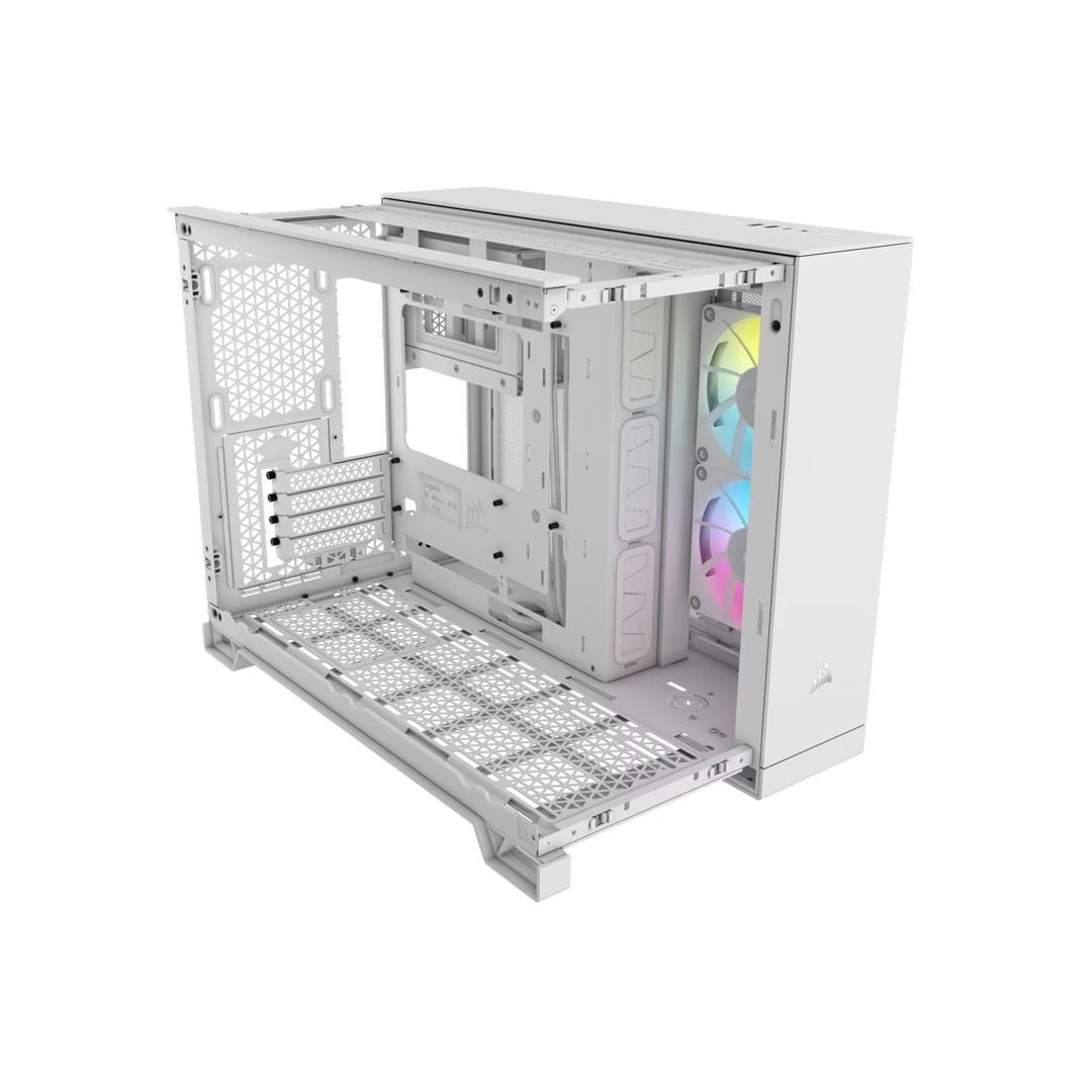 CORSAIR iCUE LINK 2500X RGB Micro ATX Dual Chamber PC Case - Black ...